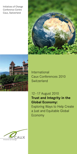 17 August 2010 Trust and Integrity In