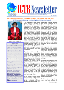 Nov-Dec 2011 News Letter