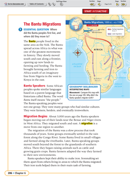 The Bantu Migrations Bantu Migrations, 1000 B.C.–A.D