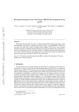 Resonant Ionization Laser Ion Source (RILIS) Development on Lu and Pr