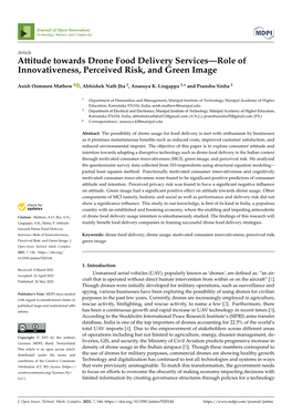 Attitude Towards Drone Food Delivery Services—Role of Innovativeness, Perceived Risk, and Green Image