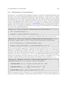 6.2 Properties of Logarithms 437