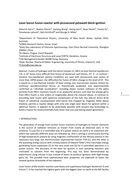 Laser Boron Fusion Reactor with Picosecond Petawatt Block Ignition