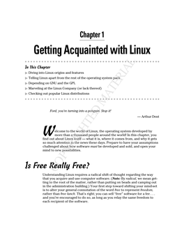 Getting Acquainted with Linux