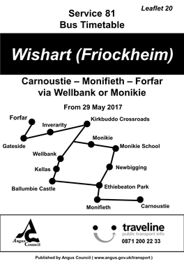 Service 81 Bus Timetable