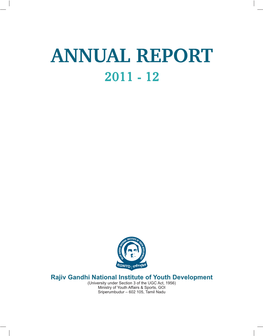 ANNUAL REPORT 2011 - 12 Surveillance on Youth- Related Issues