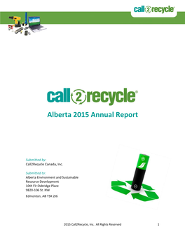 Alberta 2015 Annual Report