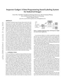 Inspector Gadget: a Data Programming-Based Labeling System for Industrial Images