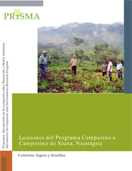 Lecciones Del Programa Campesino a Campesino De Siuna, Nicaragua