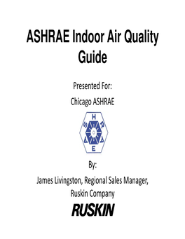 ASHRAE Indoor Air Quality Guide