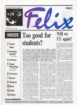 Felix Issue 0001, 1988 Additional/Special Issue