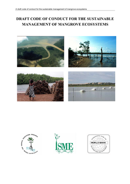 Draft Code of Conduct for the Sustainable Management of Mangrove Ecosystems