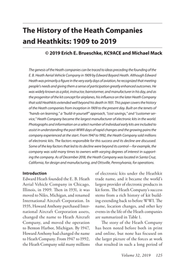 The History of the Heath Companies and Heathkits: 1909 to 2019