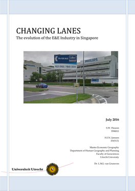 CHANGING LANES the Evolution of the E&E Industry in Singapore