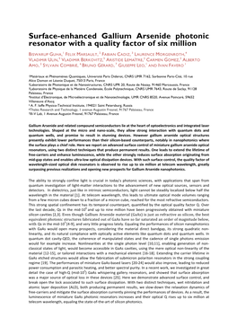 Surface-Enhanced Gallium Arsenide Photonic Resonator with a Quality Factor of Six Million