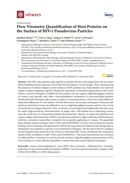 Flow Virometry Quantification of Host Proteins on the Surface of HIV-1