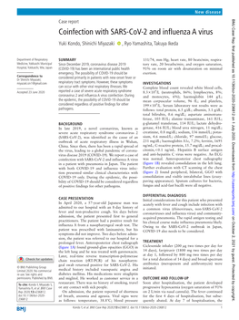 Coinfection with SARS-Cov-2 and Influenza a Virus