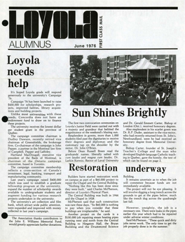 Loyola Help Sun Shines Brightly