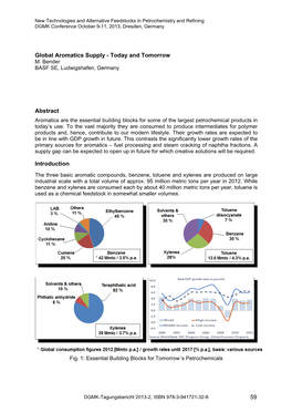 Global Aromatics Supply - Today and Tomorrow M