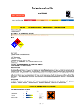 Potassium Disulfite