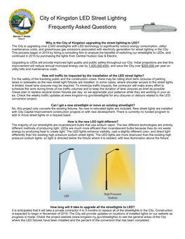 City of Kingston LED Street Lighting Frequently Asked Questions
