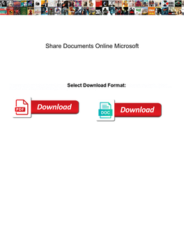 Share Documents Online Microsoft