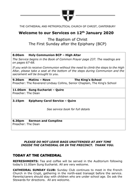 Our Services on 12Th January 2020 The