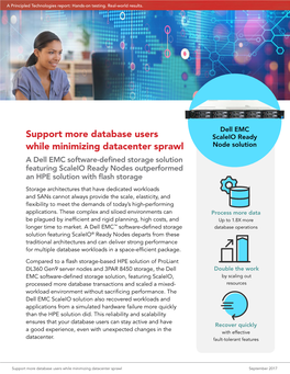 Support More Database Users While Minimizing Datacenter Sprawl