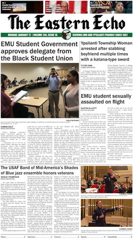 EMU Student Government Approves Delegate from the Black Student Union