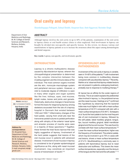 Oral Cavity and Leprosy