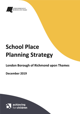 School Place Planning Strategy