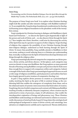 Is to Explore What Christian Theology Might Look Like Amidst and After Intensive Dialogue with Buddhist Traditions” (1)