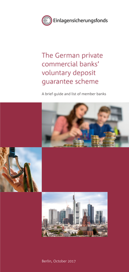 The German Private Commercial Banks' Voluntary Deposit Guarantee Scheme