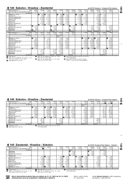 145 Sokolov - Kraslice - Zwotental IDOK Sokolov - Kraslice-Pod Vlekem Km PDV RAILWAY A.S