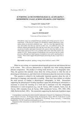 Is Writing As Much Phonological As Speaking?: Homophone Usage Across Speaking and Writing