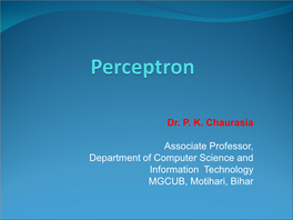 Perceptrons And