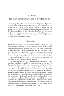 The Buffi Representation of the World of Jinn