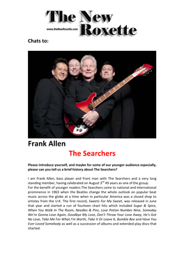 Frank Allen the Searchers