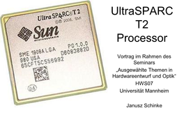 Ultrasparc T2 Processor