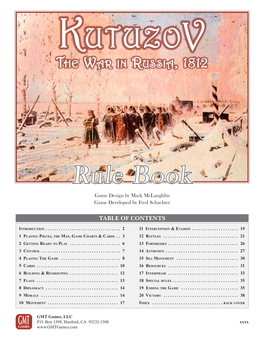 Kutuzov the War in Russia, 1812