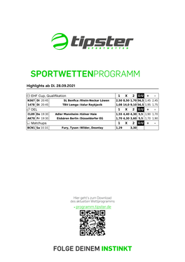 Sportwettenprogramm