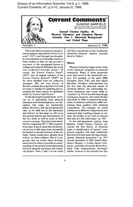 Journal Citation Studies. 46.Physical Chemistry Aml Chemical Physics