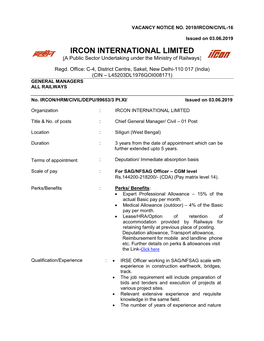 Ircon International Limited