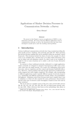 Applications of Markov Decision Processes in Communication Networks: a Survey