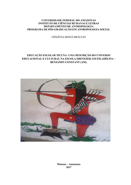 Universidade Federal Do Amazonas Instituto De Ciências Humanas E Letras Departamento De Antropologia Programa De Pós-Graduação Em Antropologia Social