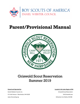 Parent/Provisional Manual