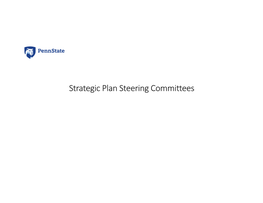 Strategic Plan Steering Committees