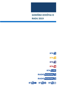 Godišnji Izveštaj O Radu 2019