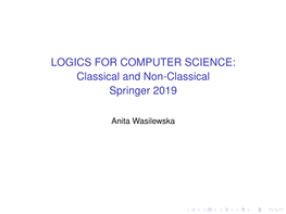 Classical and Non-Classical Springer 2019