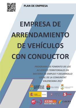 Plan De Empresa ARRENDAMIENTO DE VEHÍCULOS CON CONDUCTOR